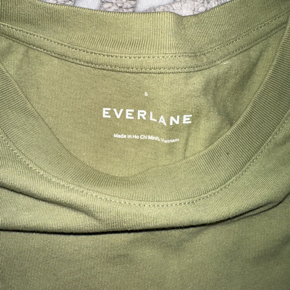 Everlane Women Olive Green T-Shirt Dress Size S - Picture 6 of 7